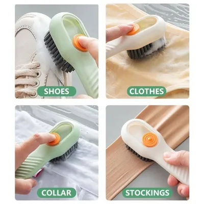 Multi-Use Shoe Long Handle Liquid Filled Cleaning Brush